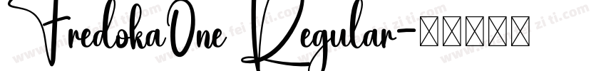 Fredoka0ne Regular字体转换